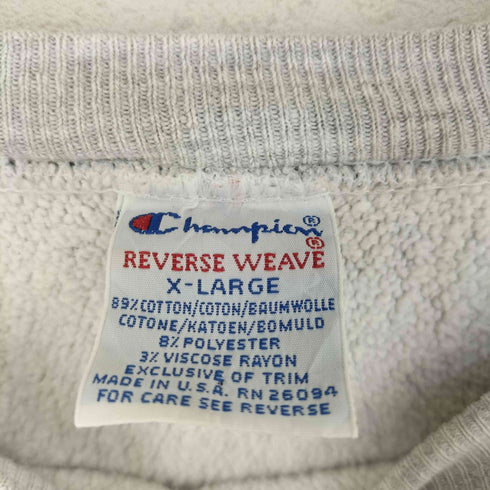 チャンピオン Champion 90s USA製 刺繍タグ OHIO STATE 刺繍 REVERSE WEAVE リバースウィーブ スウェット メンズ XL