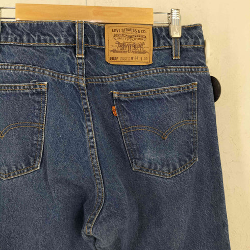 リーバイス Levis 90s REGULAR FIT STRAIGHT LEG オレンジタブ ボタン裏918刻印 505 デニムパンツ メンズ W34
