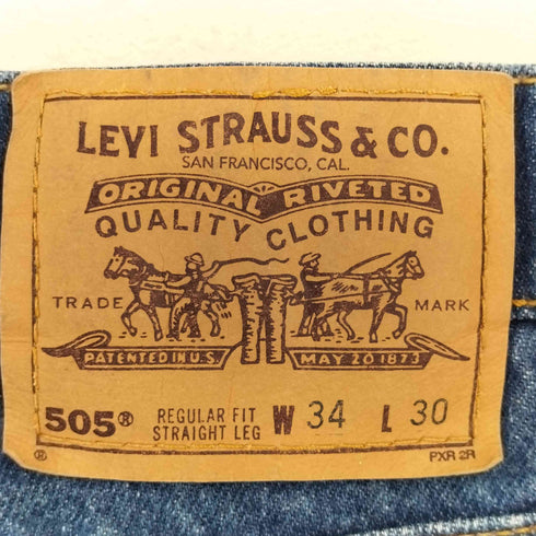 リーバイス Levis 90s REGULAR FIT STRAIGHT LEG オレンジタブ ボタン裏918刻印 505 デニムパンツ メンズ W34