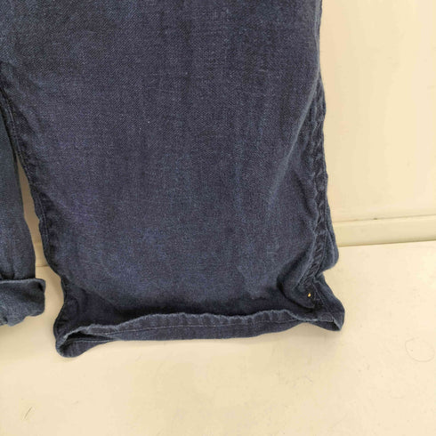 ネストローブ nest Robe BISQUE オールリネン インディゴ染色オーバーオール レディース