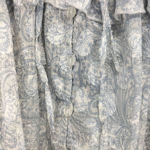 L’AUBE BLAN Claubeblanc Paisley Cut jacquard Blouse ペイズリー カットジャガード ブラウス レディース FREE