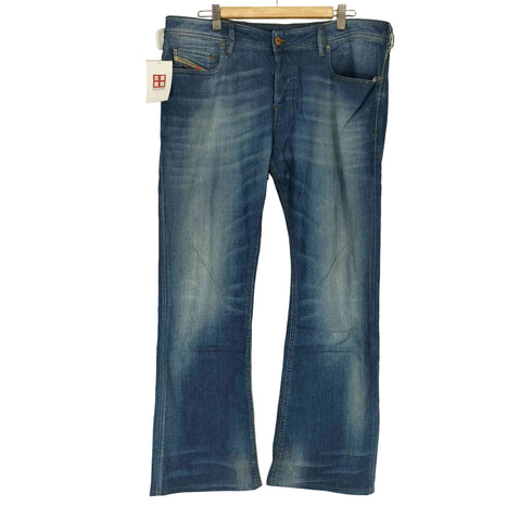 ディーゼル DIESEL ZATHAN ユーズド加工 ブーツカット デニム パンツ メンズ 36X32