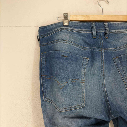ディーゼル DIESEL ZATHAN ユーズド加工 ブーツカット デニム パンツ メンズ 36X32