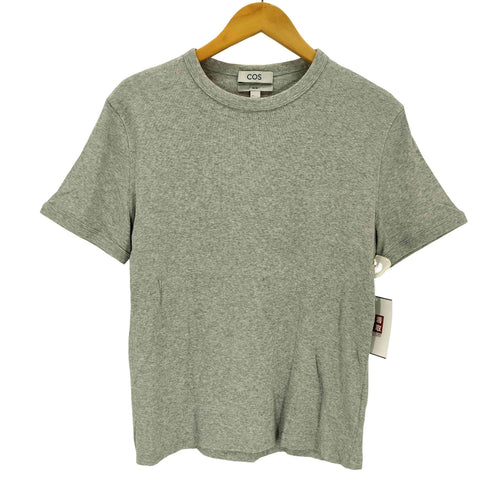 コス COS SLIM FIT リブ 半袖Tシャツ メンズ L
