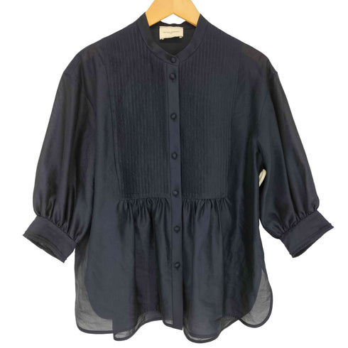 ユナイテッドアローズ UNITED ARROWS シルキーピンタックショートスリーブブラウス レディース