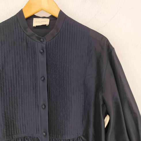 ユナイテッドアローズ UNITED ARROWS シルキーピンタックショートスリーブブラウス レディース