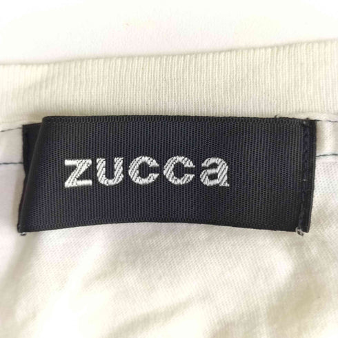 ズッカ ZUCCa 製品染め アシンメトリー プリント Tシャツ メンズ JPN:M