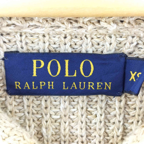 ポロラルフローレン POLO RALPH LAUREN コットン リネン ショールカラー カーディガン レディース XS