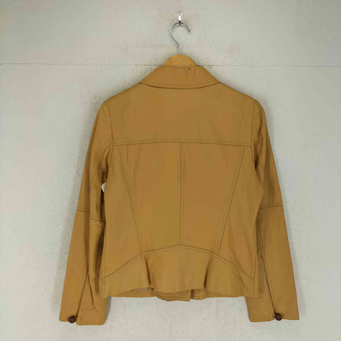 lamb leather ラムレザー 羊革 ダブル レザージャケット レディース L