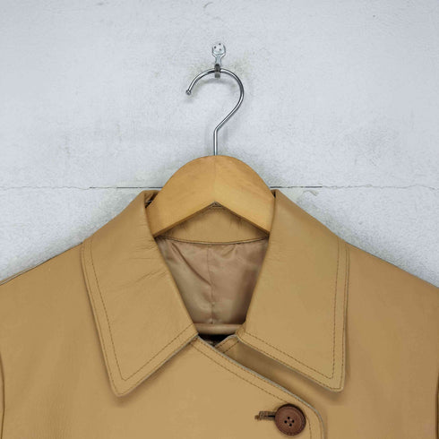 lamb leather ラムレザー 羊革 ダブル レザージャケット レディース L