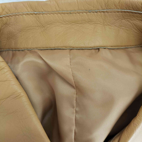 lamb leather ラムレザー 羊革 ダブル レザージャケット レディース L