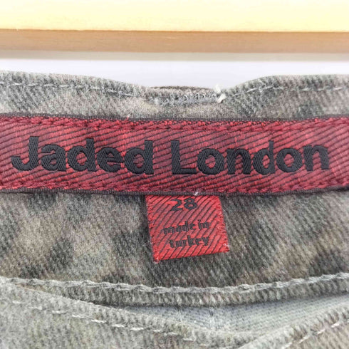 ジェイディッドロンドン JADED LONDON Charcoal Leopard Fade Colossus Jeans メンズ UK:28-29