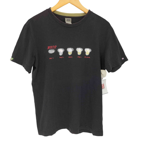 ディーゼル DIESEL 55DIESEL SMILING SKULLS プリント S/S Tシャツ メンズ import:M