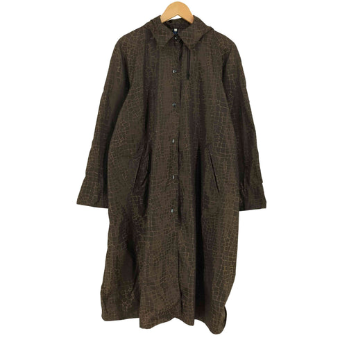 TRENCH AND COAT イタリア製 クロコ ナイロン コート レディース S