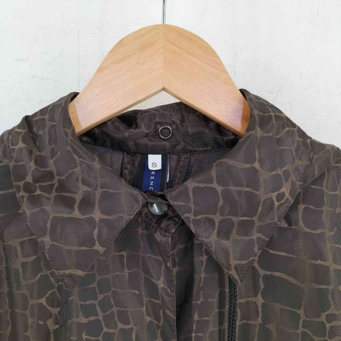 TRENCH AND COAT イタリア製 クロコ ナイロン コート レディース S