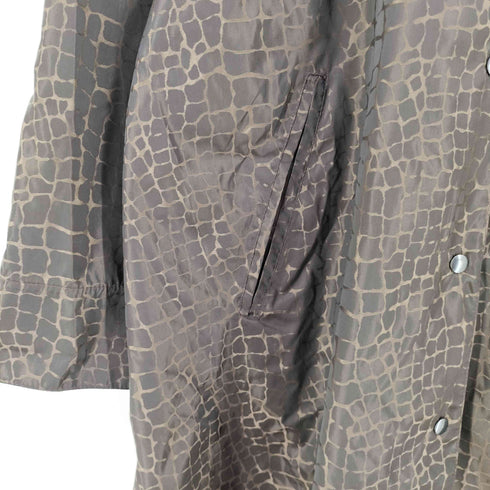 TRENCH AND COAT イタリア製 クロコ ナイロン コート レディース S