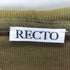 RECTO WOOL TENCEL ZIP HOODIE ウールテンセルジップフーディー メンズ S