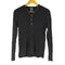 カルバンクライン CALVIN KLEIN リブニット ヘンリーネック ロングスリーブ カットソー メンズ import:L