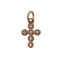 エイミーイストワール eimy istoire K10 little cross charm クロス ダイヤ ペンダント チャーム レディース