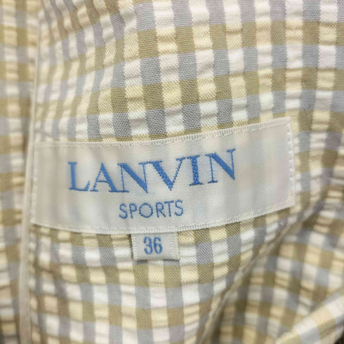ランバン スポール LANVIN SPORT シアサッカー 2B テーラードジャケット レディース 36