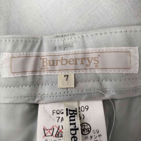 バーバリーズ BURBERRYS ウール混 タック スラックス パンツ レディース 7