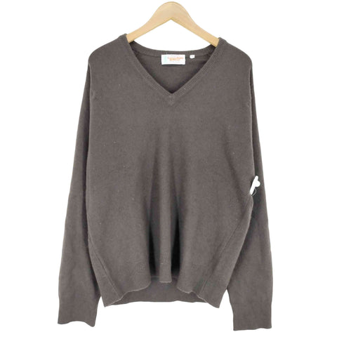 lomondside knitwear PURE CASHMERE ピュアカシミヤ100% Vネックセーター メンズ JPN:L