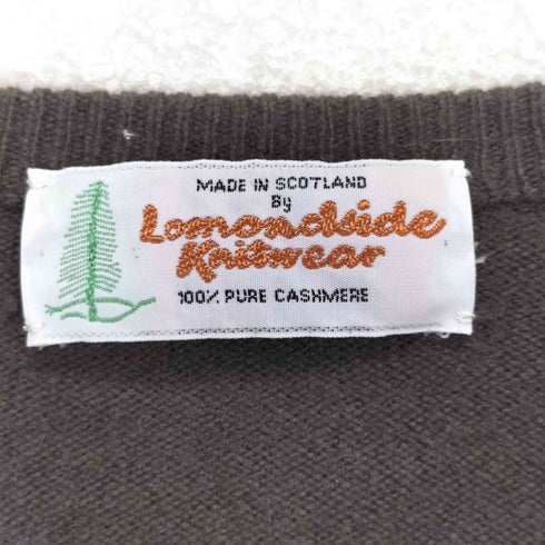 lomondside knitwear PURE CASHMERE ピュアカシミヤ100% Vネックセーター メンズ JPN:L