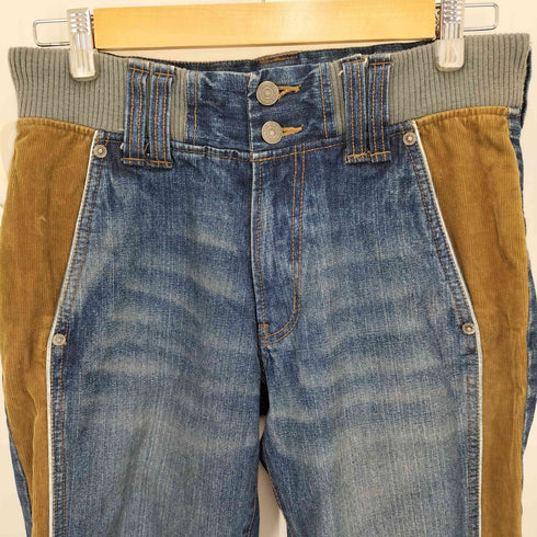 ピーピーエフエム PPFM 00S 異素材 切り替え デニム パンツ メンズ JPN:S