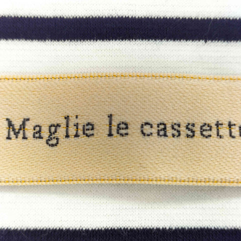 エムマーリエルカセット M Maglie le cassetto パール付き パフスリーブ カットソー レディース JPN:7号