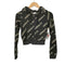 アディダス adidas クロップド モノグラム ジップパーカー レディース JPN:XS