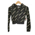 アディダス adidas クロップド モノグラム ジップパーカー レディース JPN:XS