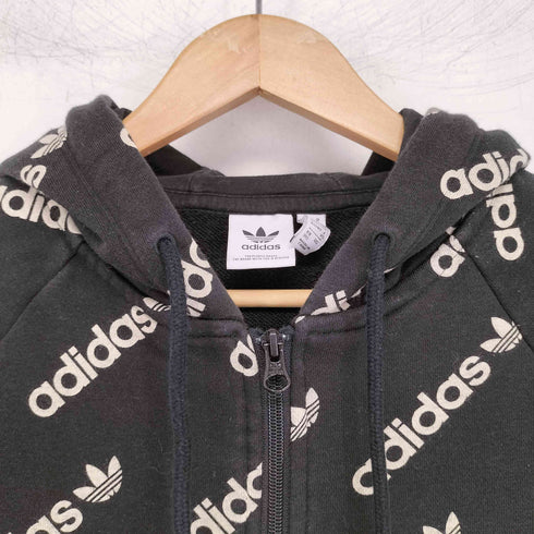 アディダス adidas クロップド モノグラム ジップパーカー レディース JPN:XS
