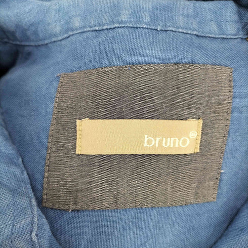 ブルーノ BRUNO リネン100 ショートスリーブシャツ メンズ JPN:XL
