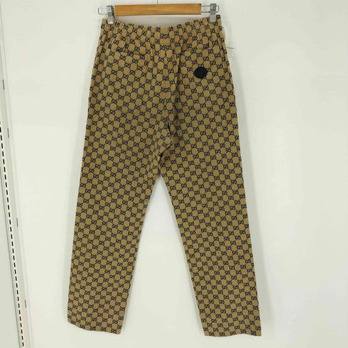グッチ GUCCI レザー インターロッキングG GGキャンバス イージーパンツ メンズ EUR:44-46