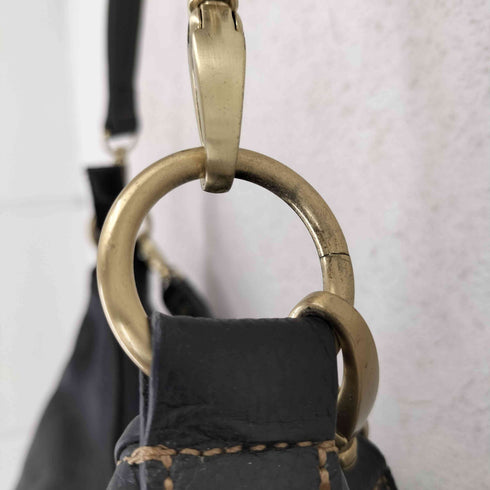 Y2K MAXX NEW YORK シボ革 2way ショルダーバッグ レディース