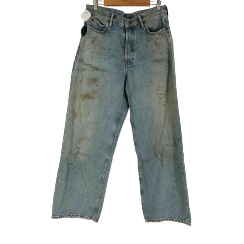 アクネストゥディオズ ACNE STUDIOS 1981 U Penicillin Leather ウォッシュダメージ加工 ルーズフィットジーンズ - 1981 メンズ JPN:L