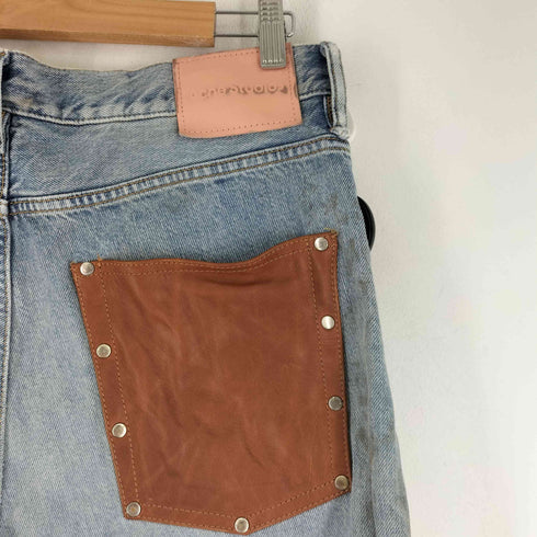 アクネストゥディオズ ACNE STUDIOS 1981 U Penicillin Leather ウォッシュダメージ加工 ルーズフィットジーンズ - 1981 メンズ JPN:L