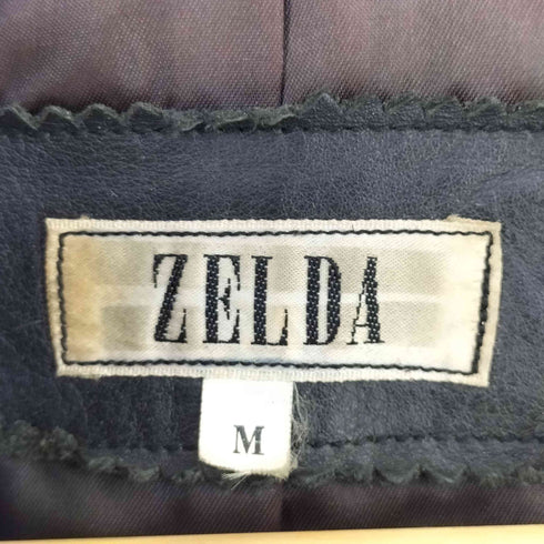 ZELDA 牛革 レザー コート レディース M