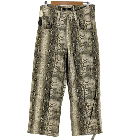 ジェイディッドロンドン JADED LONDON Colssus Jeans Snake パイソン柄 バギーパンツ メンズ W32