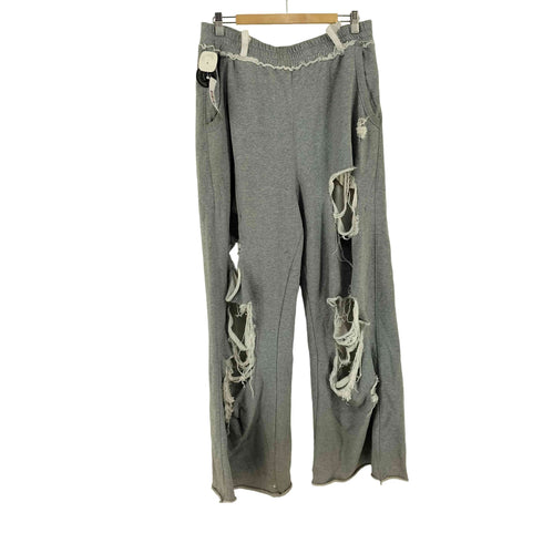ジェイディッドロンドン JADED LONDON Distressed Grey Marl Baggy Monster Joggers ダメージ加工 スウェットパンツ メンズ M