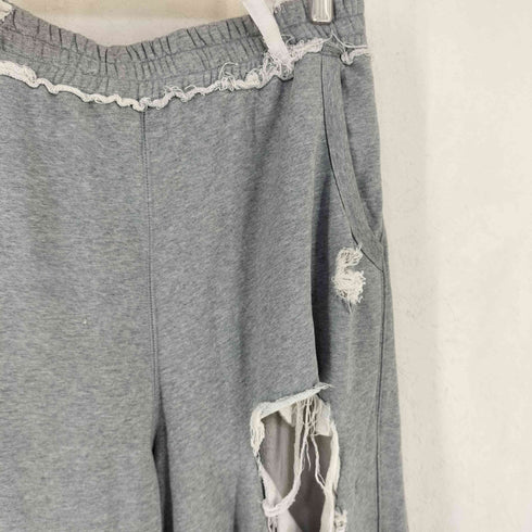 ジェイディッドロンドン JADED LONDON Distressed Grey Marl Baggy Monster Joggers ダメージ加工 スウェットパンツ メンズ M