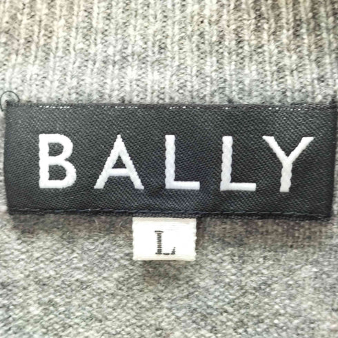 バリー BALLY ロゴ刺繍 半袖 ニット レディース L