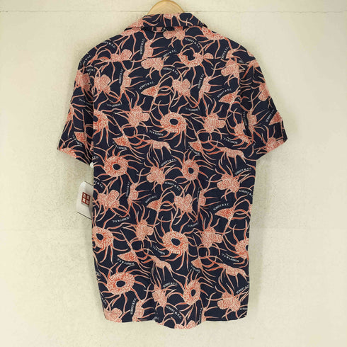 ショット Schott 総柄 レーヨンコットン オープンカラーシャツ メンズ JPN:M