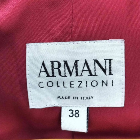 アルマーニコレツィオーニ ARMANI COLLEZIONI ストライプウール テーラードジャケット セットアップ レディース 38 40