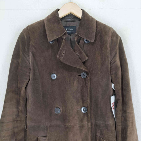 エムプルミエ M-PREMIER pig skin ピッグスエードトレンチコート レディース JPN:36