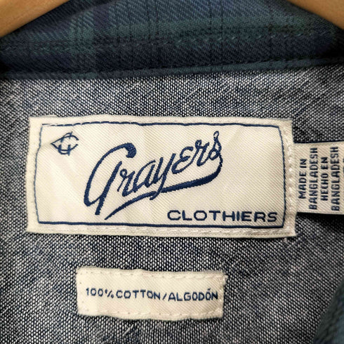 Grayers S/S レギュラーカラーシャツ メンズ JPN:XL