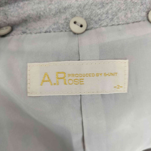 A.ROSE ANGOLA&WOOL アンゴラ混 チェスターコート レディース JPN:2
