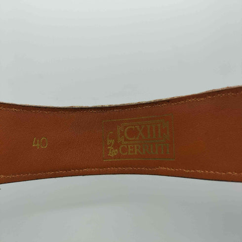 チェルッティ CERRUTI 1881 MADE IN ITALY イタリア製 レザー エンブロイダリーベルト メンズ 40