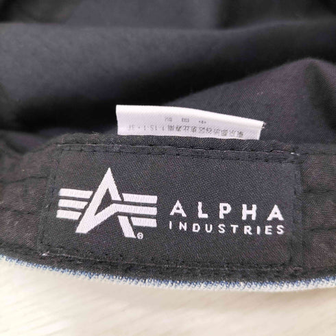 アルファインダストリーズ ALPHA INDUSTRIES デニム ワーク キャップ メンズ 57~59cm