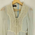 ガニーサックス GUNNE SAX 60S 初期タグ 黒タグ 花柄 レース 袖長 ロング ワンピース レディース JPN:11号